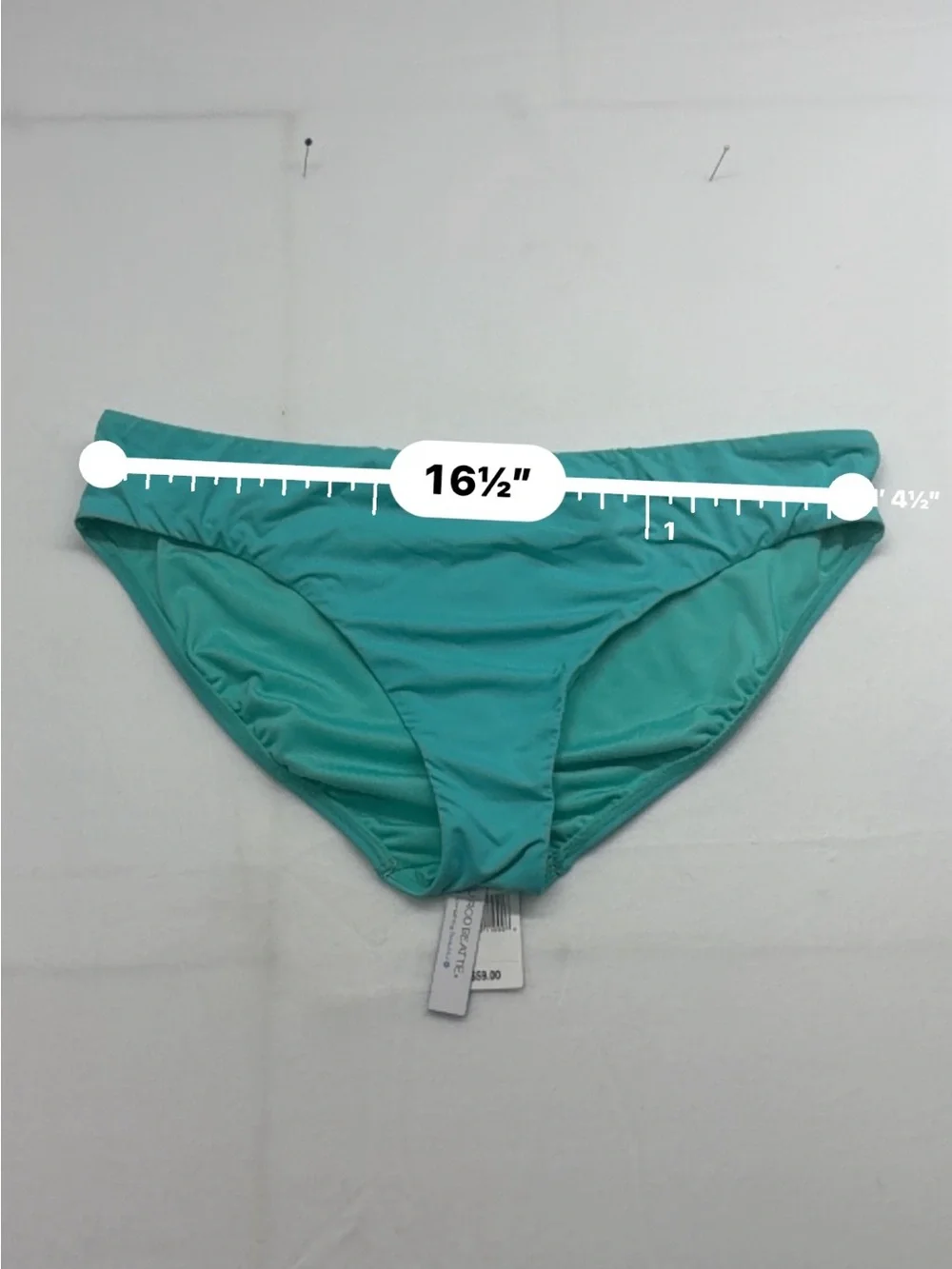 Bleu Rod Beattie Turquoise Bikini Bottoms Size 14